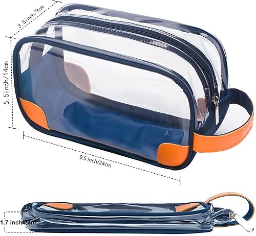 Miniatura 2 de Lermende - Neceser de aseo transparente para hombre, bolsa de aseo de viaje, unisex