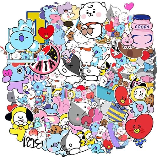 防弾少年団 ステッカーセット 防水シール シール 防弾少年団 BT21ステッカー防水シール 子供 手帳 車 オートバイ 自転車用 バイク ヘルメットなど適用人気韓流 絵を貼る KPOP シール 贈り物 装飾品 DIYパソコン ギター メモ帳 装飾ポスター ミニ絵を貼る 友達 同僚 クラスメート80枚