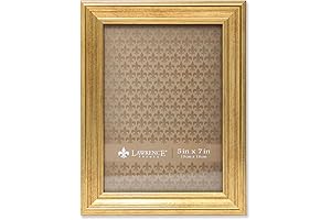 Lawrence Frames Decorative Gold Sutter Burnished Picture Frame - 5x7