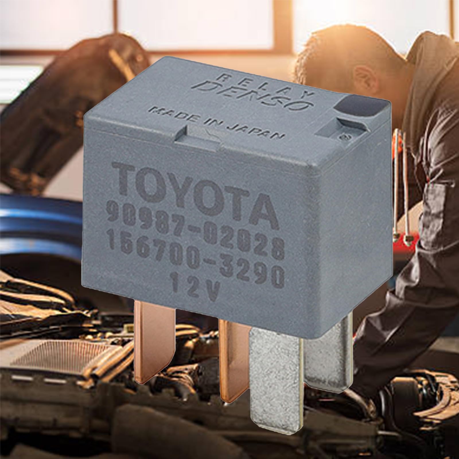 Relais Automobile 1 Pièce, N° 90987-03003 12 V 4 Broches