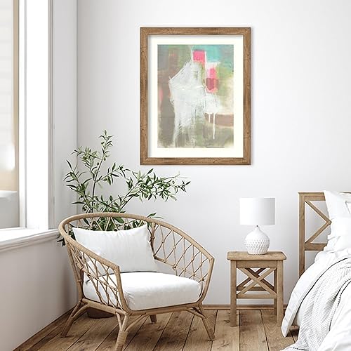 Miniatura 5 de Amanti Art Framed Wall Art Print 36x29 Retro Splash II by Jennifer Goldberger, Abstract Wall Art, Modern Contemporary Decor, Large Poster Painting