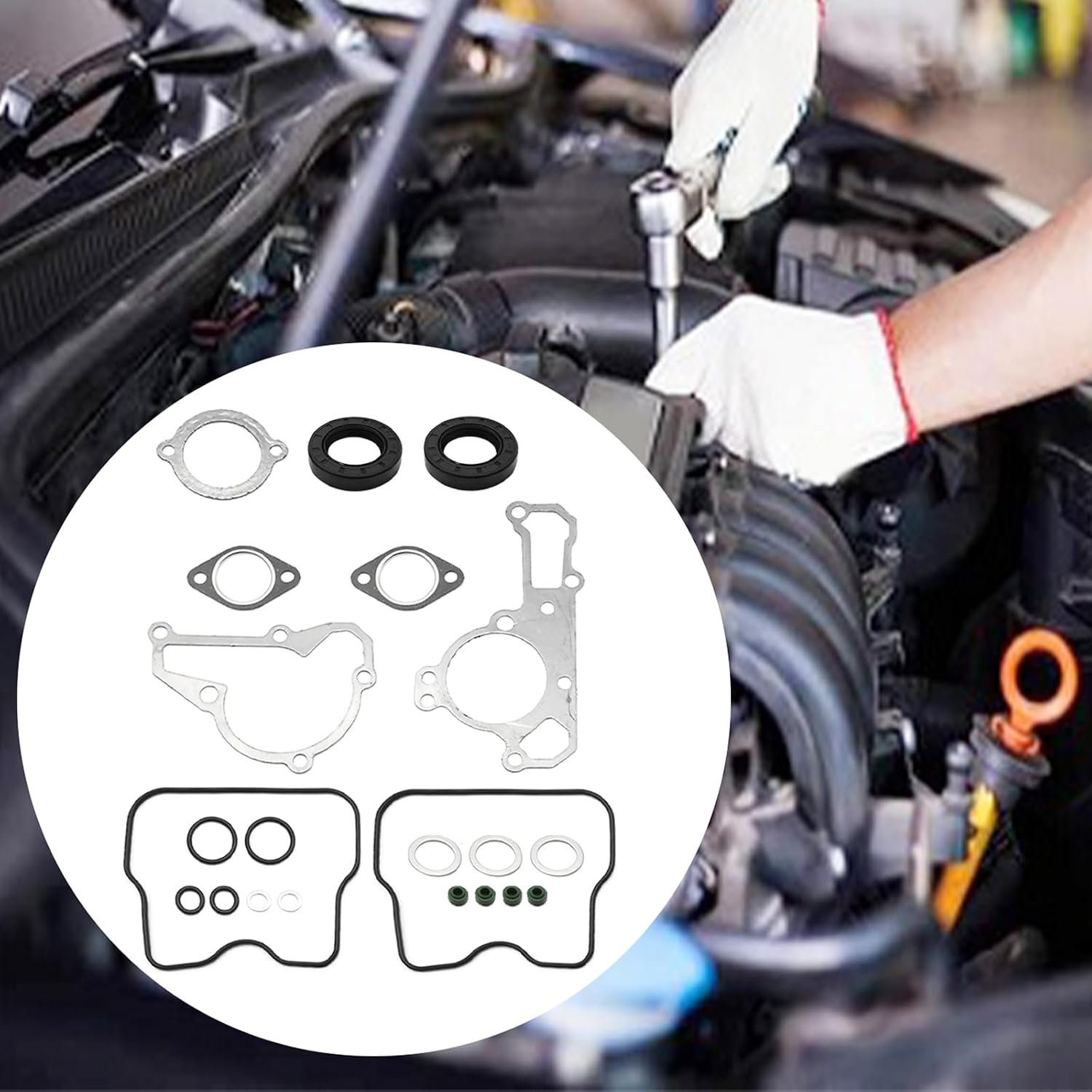 Engine Rebuild Gasket Kit, Replacement for Kawasaki Mule KAF620 2500 2510 2520 3000 3010 3020 4000 4010 FD620 FD661 Engine