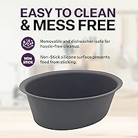 Vista 3 de Inserto de silicona para olla de cocción lenta, compatible con olla Crock-Pot de 7 cuartos de galón (SCV700-S-BR), silicona sin BPA, apto