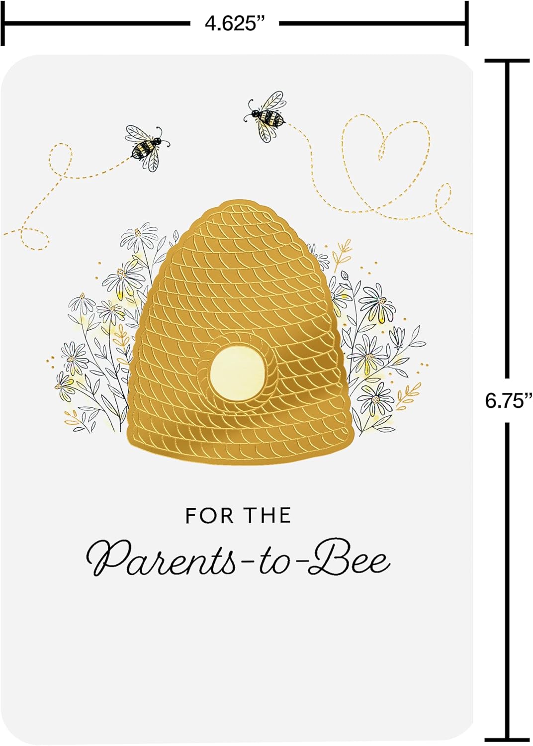 American Greetings New Baby Congratulations Card for Parents-to-Be, Baby Shower, Gender Reveal (Beehive Wishes)