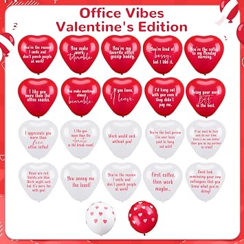 120 Set Valentine's Day Office Decor for Employees Staff Funny Work Decorations Celebrate Team Bonding for Workplace Coworker Office (Heart,Round)