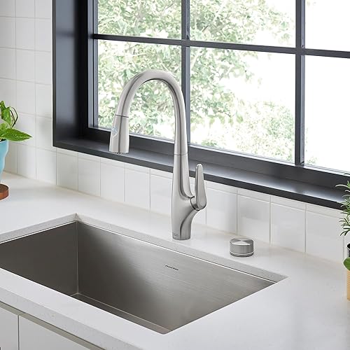 Miniatura 4 de American Standard 4902330.075 Saybrook - Grifo de cocina filtrado de doble rociado en acero inoxidable