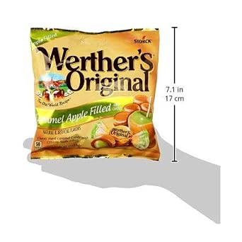 Werthers Caramel Apple Filled Hard Candies, 5.5 oz, 2 Pack