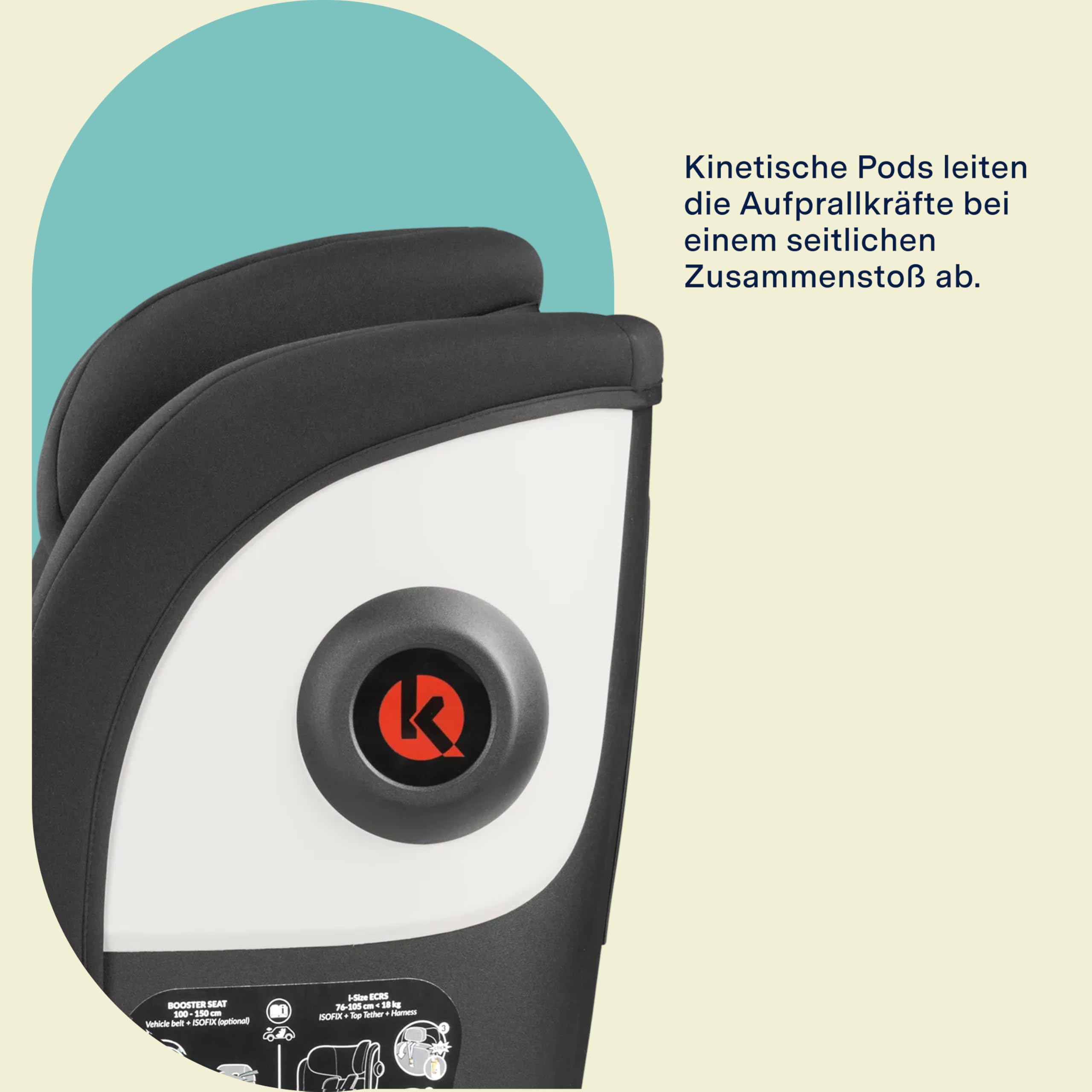 PEG VIAGGIO TT Evolutiver und neigungsverstellbarer i-Size-Autositz, zugelassen für Kinder von 76 bis 150 cm Körpergröße (ca. 15 Monate bis 12 Jahre).