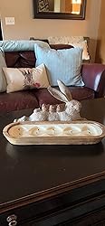 Amazon.com: Creative Co-Op Decorative Resting Rabbit with Birds ...