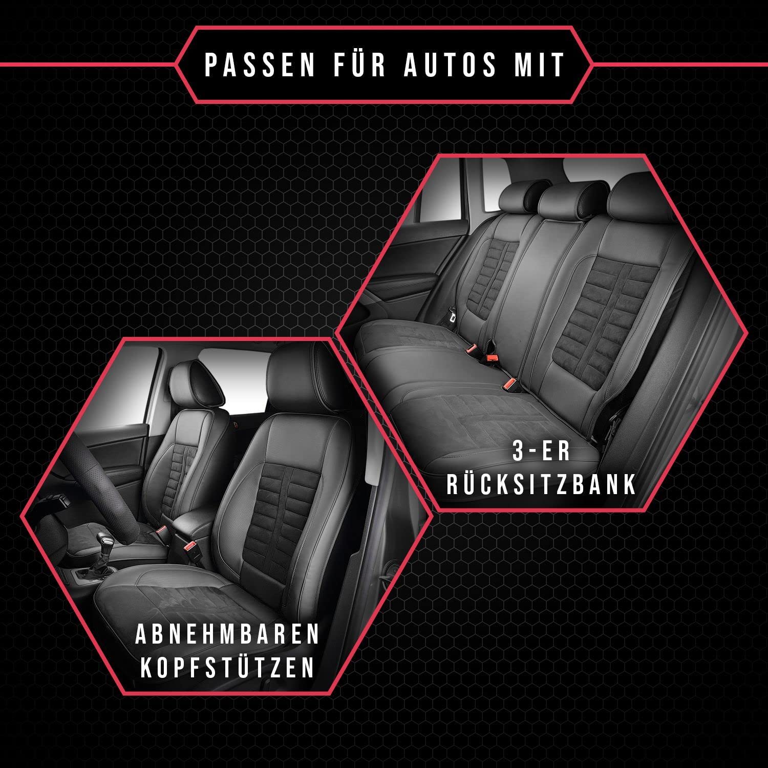 Coprisedili per auto floreali da 2 pezzi: sedili anteriori traspiranti