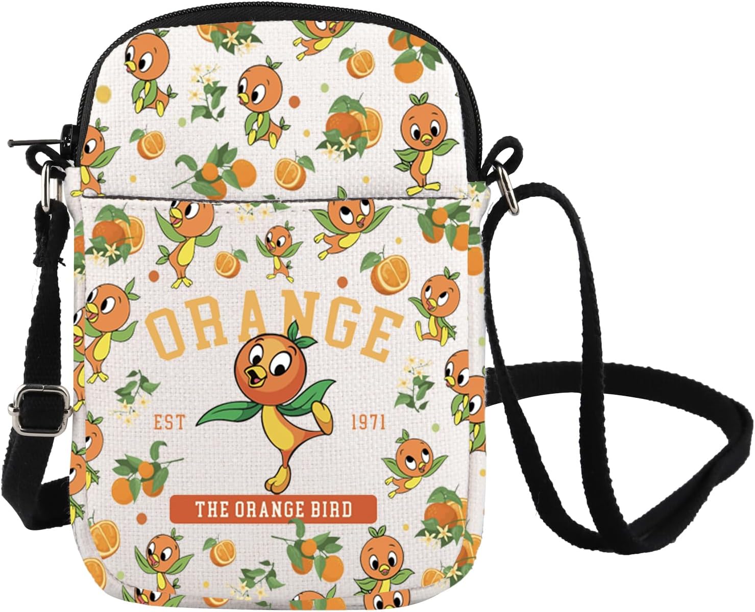 Orange Bird Inspire Crossbody Bag Cartoon Character Lover Gift Orange Bird Est 1971 Messenger Bag Magic Kingd*m Gift