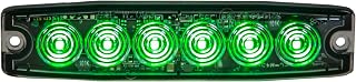 Buyers Products 8892209 5" Green LED Strobe Light, 6 LEDs, 23 Flash Patterns, Aluminum Housing, Warning Lights for Utility Vehicles