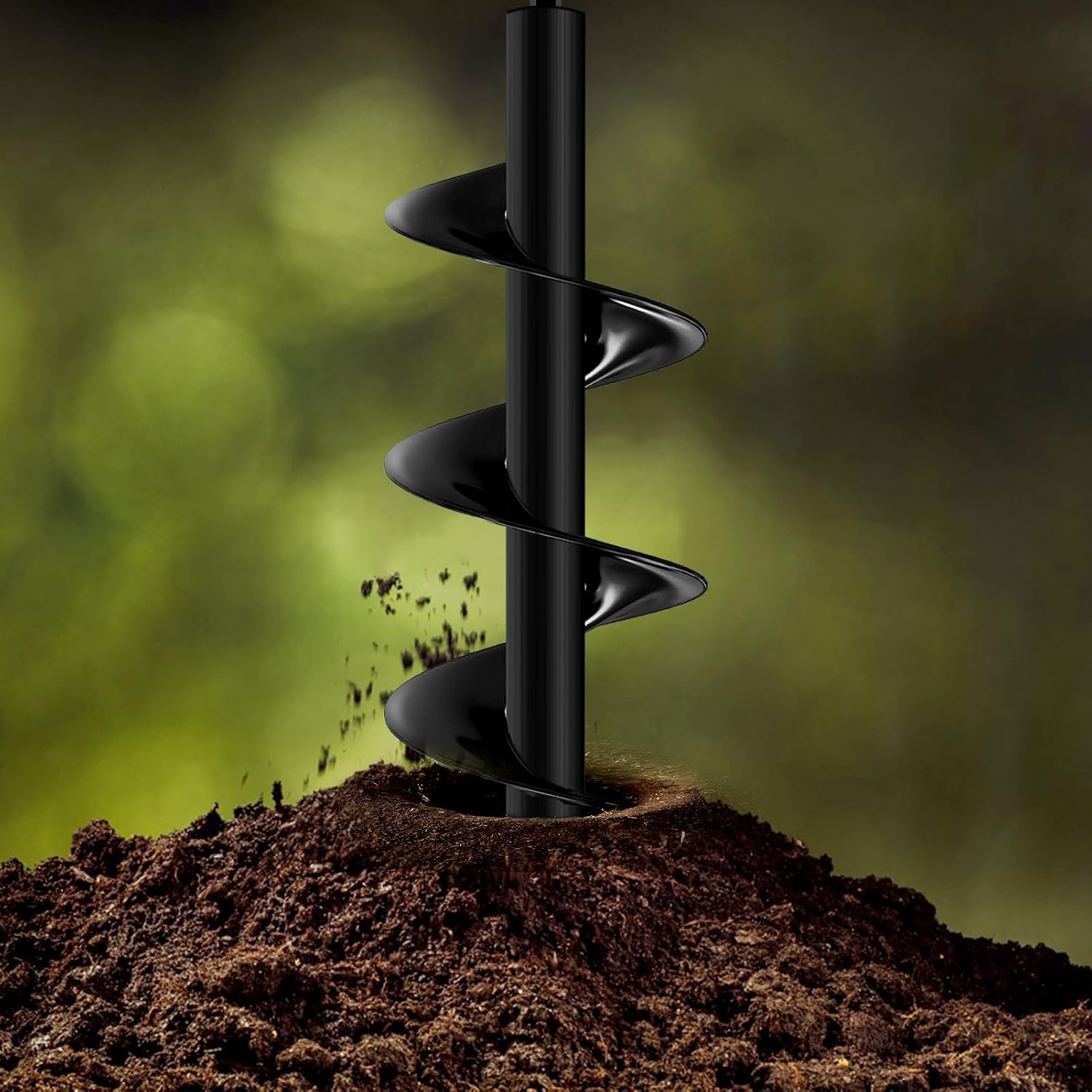 Broca De Taladro Para Plantar, Paquete De 4, Broca En Espiral De Tierra De Jardin Para Taladro Hexagonal De 38 Pulgadas Taladro De Bombilla Facil