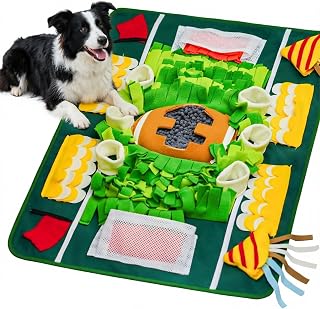 Schnüffelteppich Hund, Haustier Interaktive Suchspiel Futtermatte, Welpe Langsam Füttern Training Matte und Schnüffelmatte, Waschbares, Fördert die Natürliche Nahrungssuche und Stressabbau(78 x 60cm)
