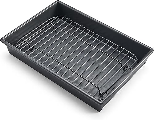 Miniatura 5 de Certified Appliance Accessories SPL50008 - Juego de sartén y parrilla pequeña de 2 piezas de porcelana sobre acero y Chicago Metallic 26639 Sartén