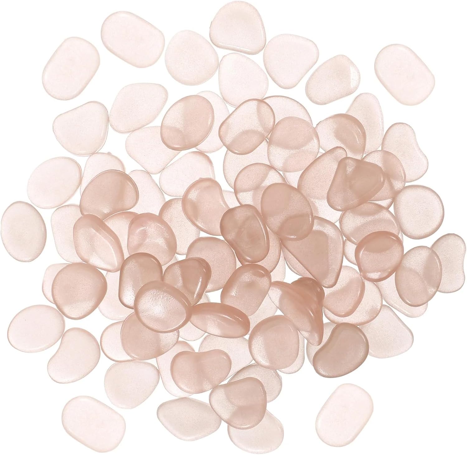 100pcs Stones Decorative Aquarium Aquarium Pebble for Tropical Fish Pebbles 20 30mm Night Glow Red Fish Tank Landscaping Gravel