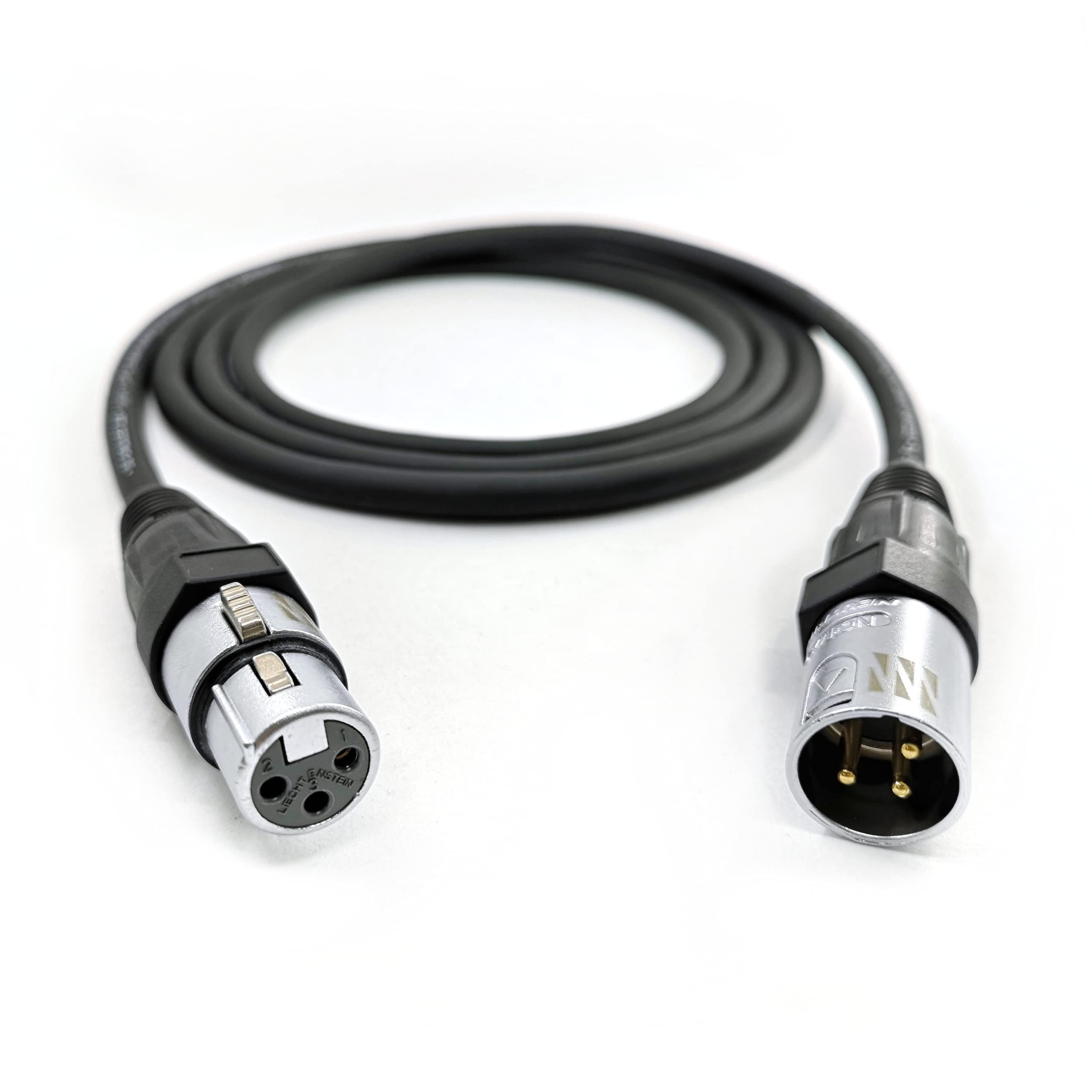 Cable de micrófono XLR (40 m, 0,38 mm², muy flexible, con conector SC-Galileo 238 y conector XLR Neutrik® Velvet Chrome, SC-XLR-GAL-NC3X-SOM-4000-SW, 131,23 ft)