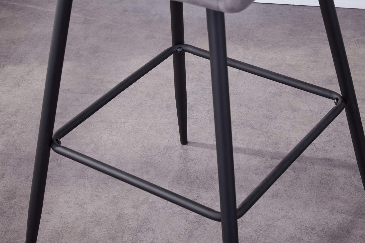 Buy AINPECCA Bar stools Set of 2 Green Velvet Fabric Upholstered Seat