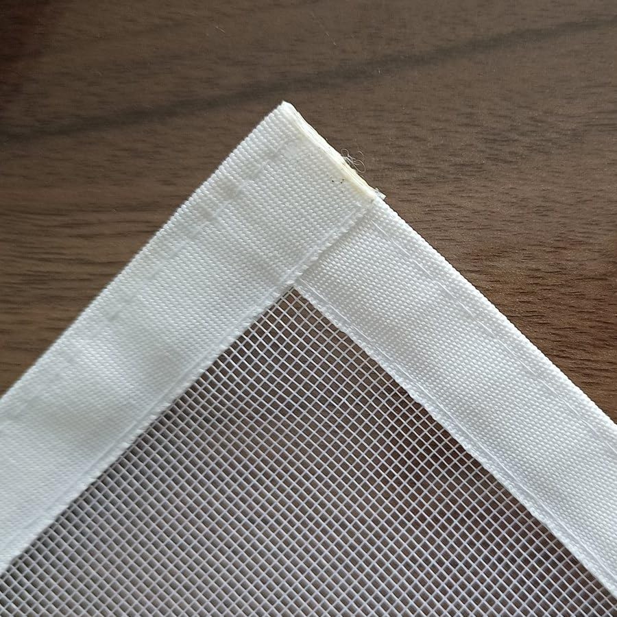 Image of Kanitex Premium Window Mosquito net | Size- Feet,inch | Colour-White | 120 GSM Polyester Net Stitched with Adheshive Hook & Loop Tape | Washable & Reusable (5X7 FFT)