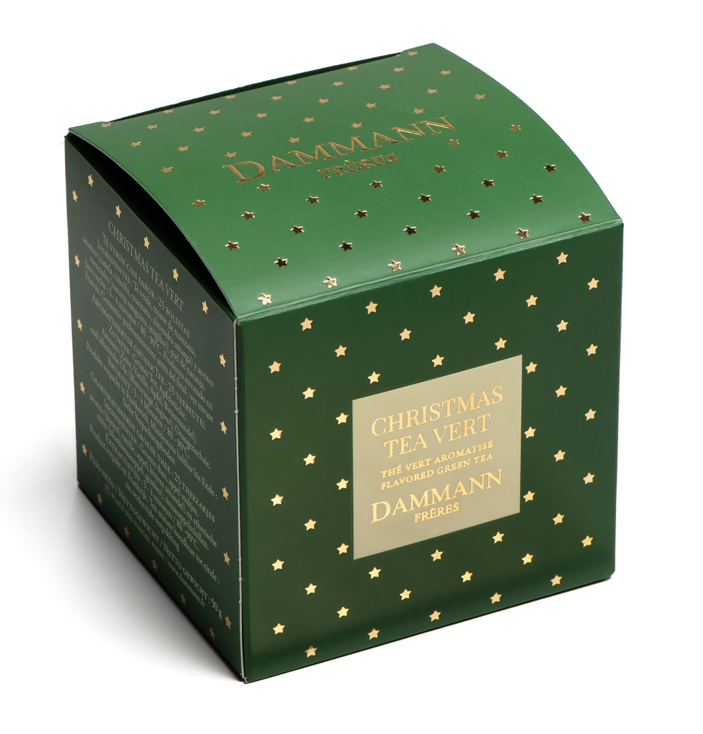 Thé de Noël, Thé Vert à le Pomme et l'Orange, Paquet Cadeau, 50g - Dammann Frères