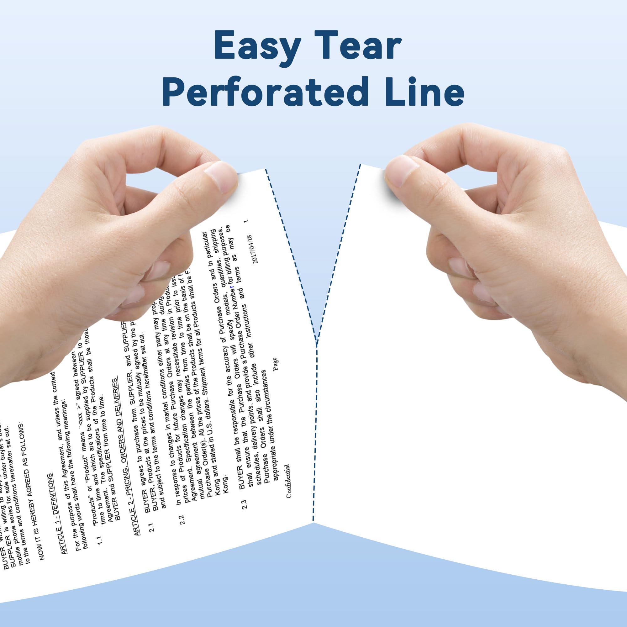 Carta Termica A4 Pieghevole Per Stampanti Portatili M832/M834 - 200 Fogli 210x297 Mm, Senza BPA