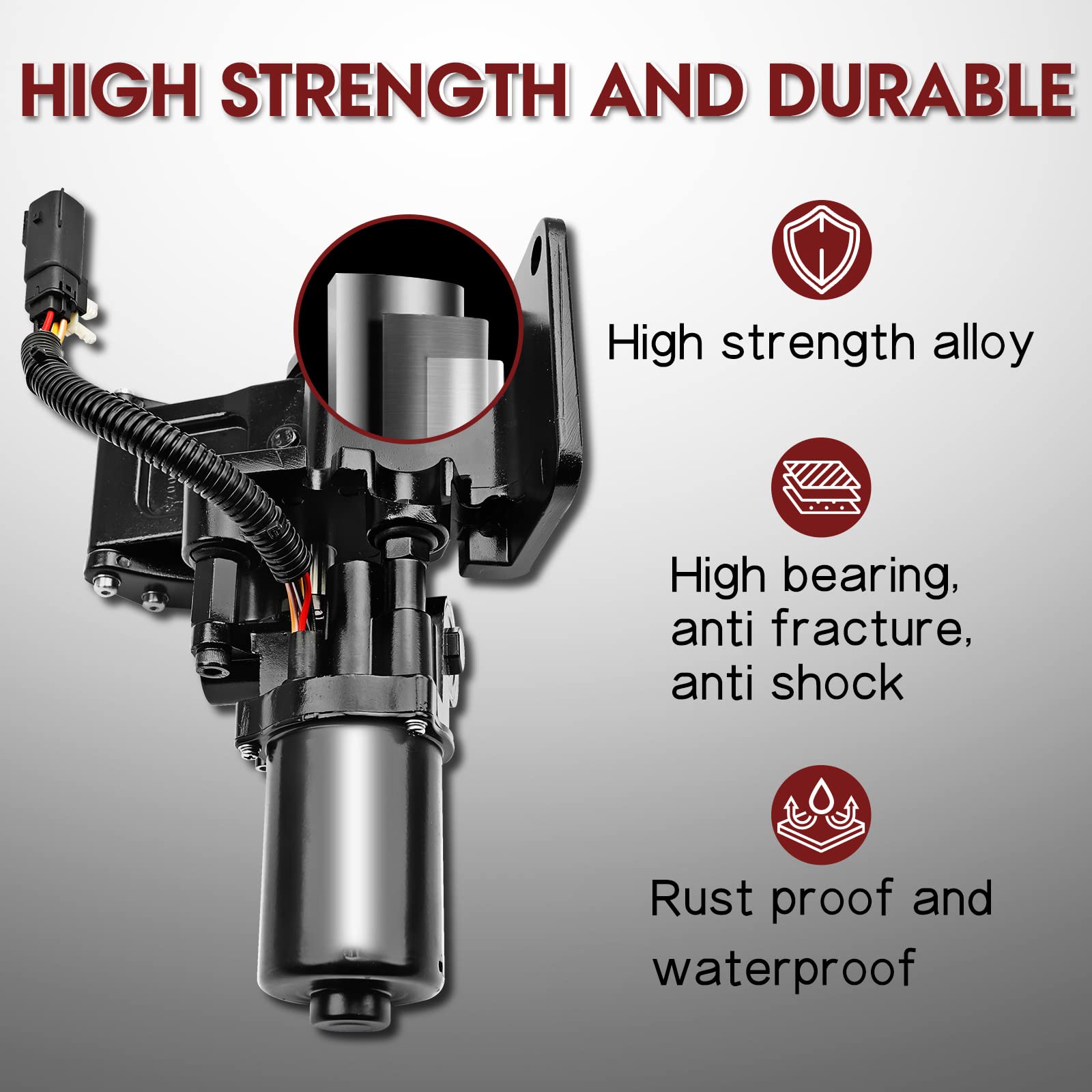 Fexhull Power Running Board Motor with Bracket Fit for Ford Expedition for Lincoln Navigator 2015-2017 Front Left Driver Side FL7Z16A507A FL7Z-16A507-A, Fit 119.0 Inch Wheelbase ONLY