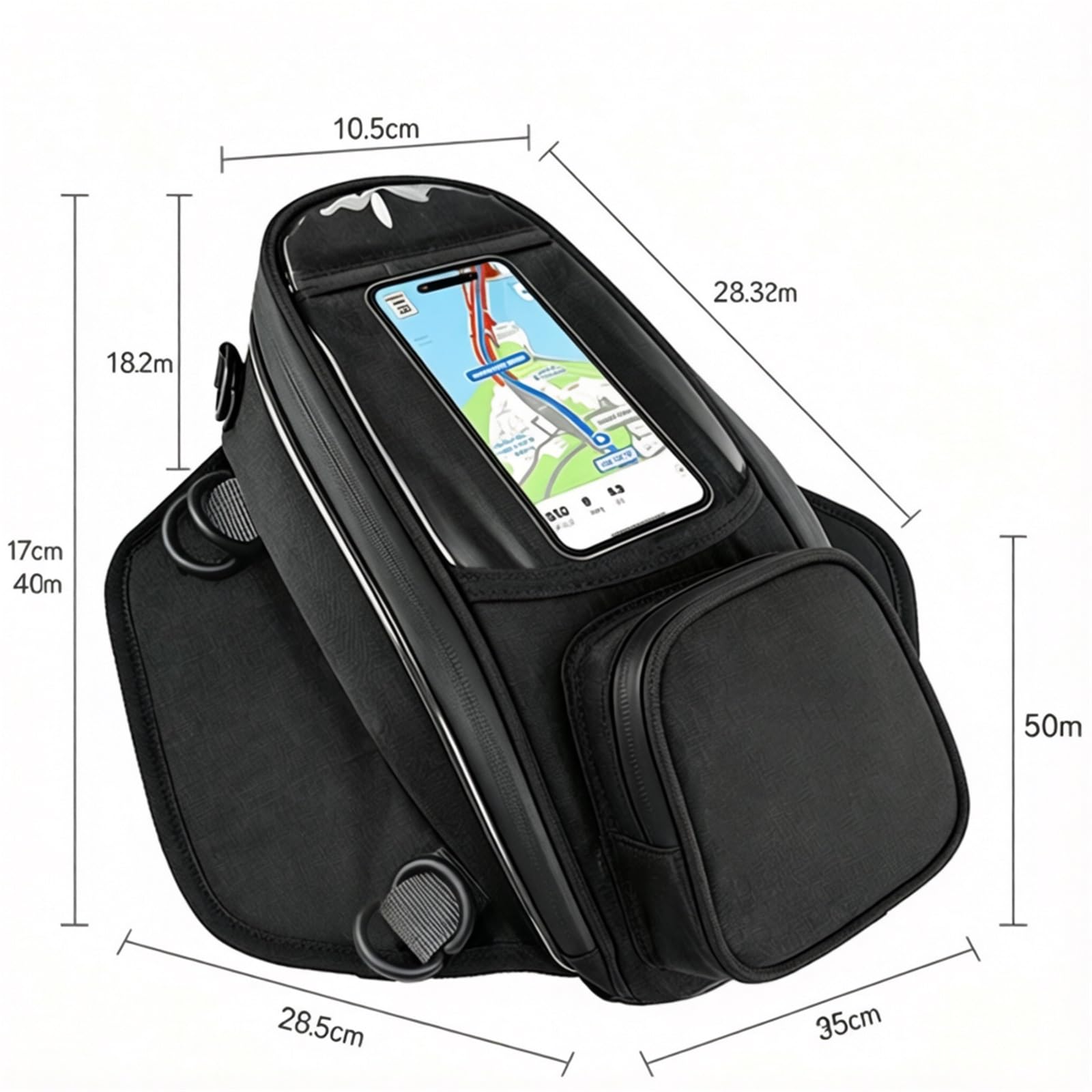 Sacoche Réservoir D'essence Étanche Grande Capacité Moto pour Trident 660