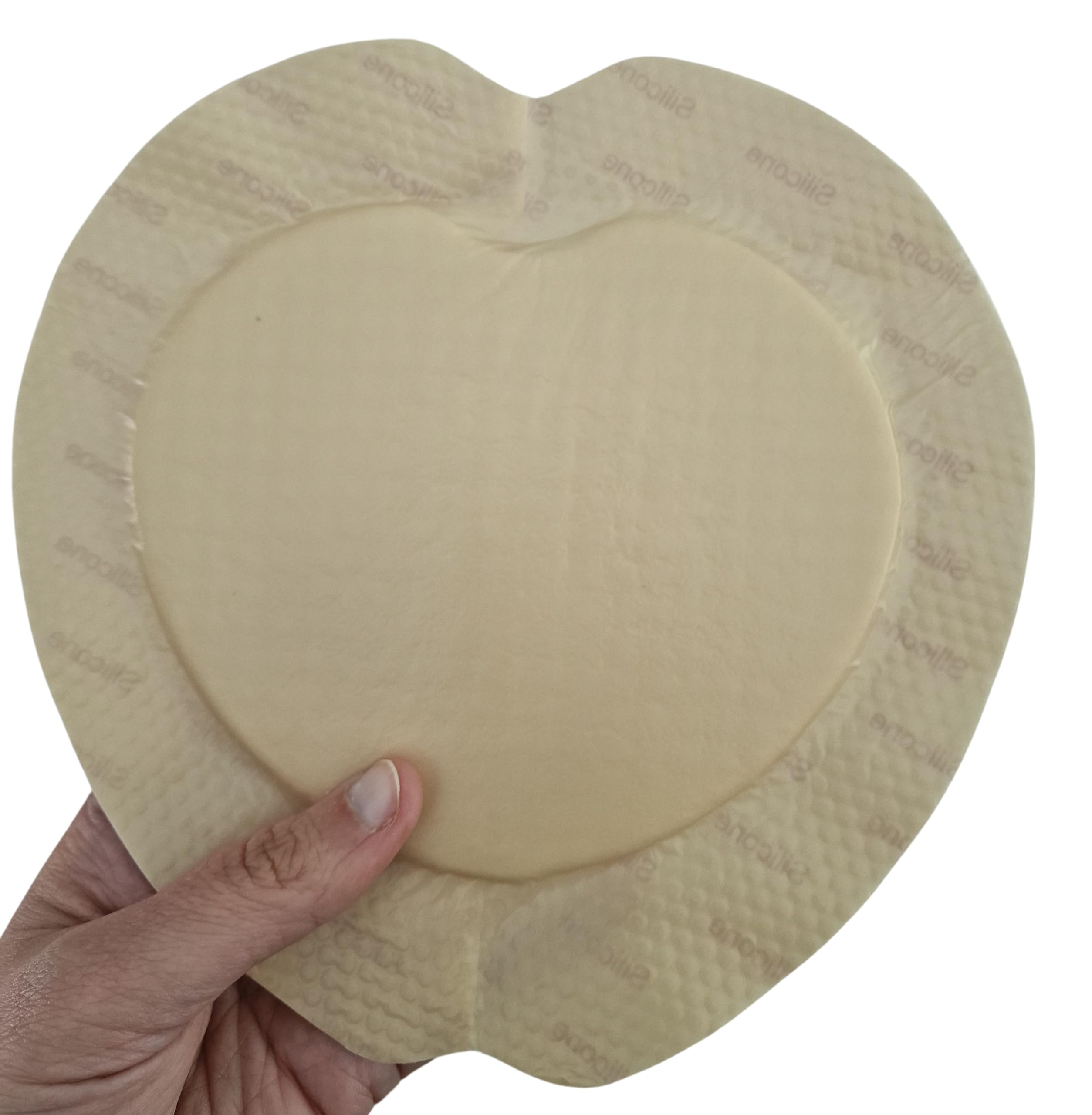 PintoMed - Medicazione Sacrale adesiva sterile in schiuma di silicone con bordo - 18 cm x 18 cm (cuscinetto 12,8 cm x 13,5 cm) scatola da 5 medicazioni. Assorbente.