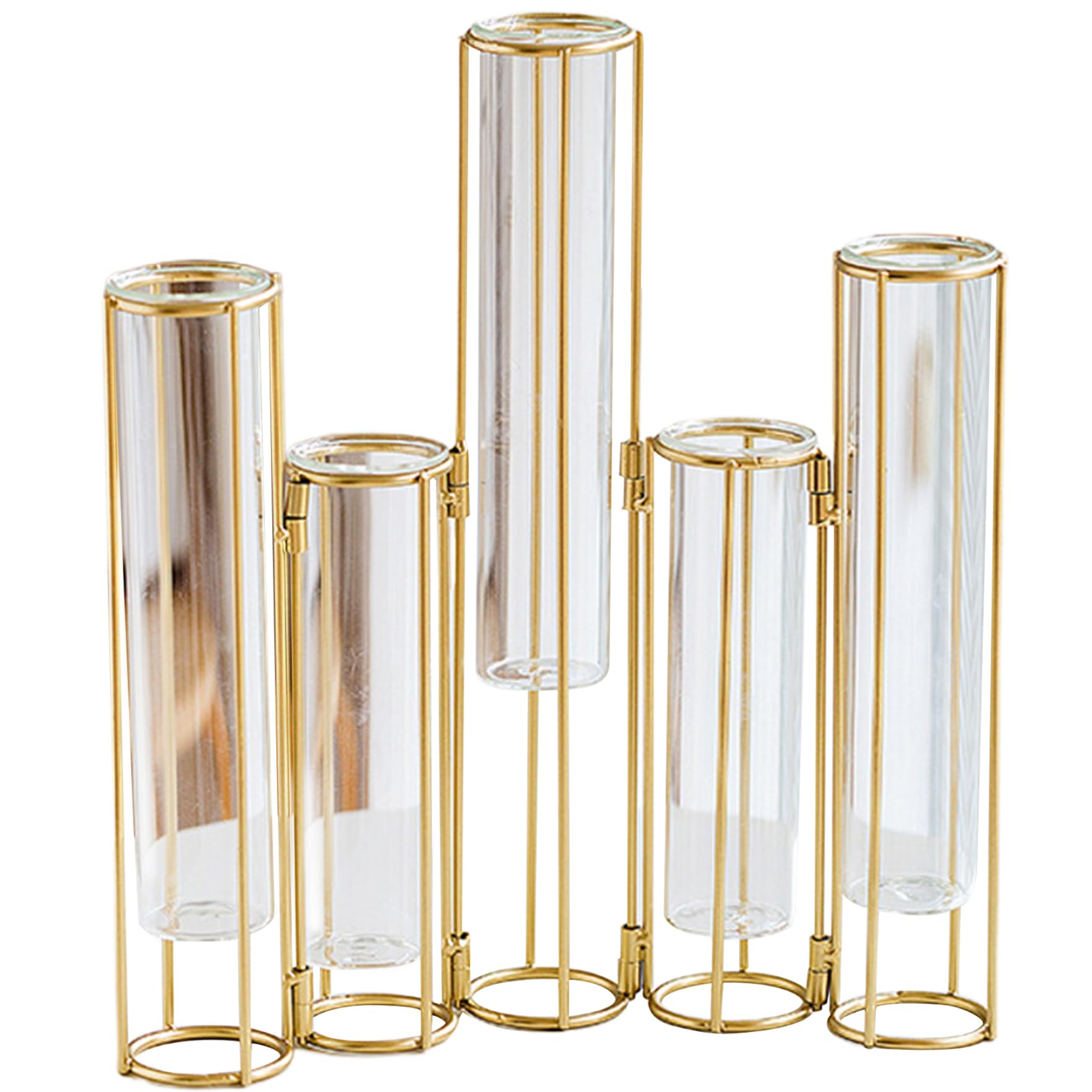 Vase de tube à essai articulé déco pour centre de table salon et étagère moderne