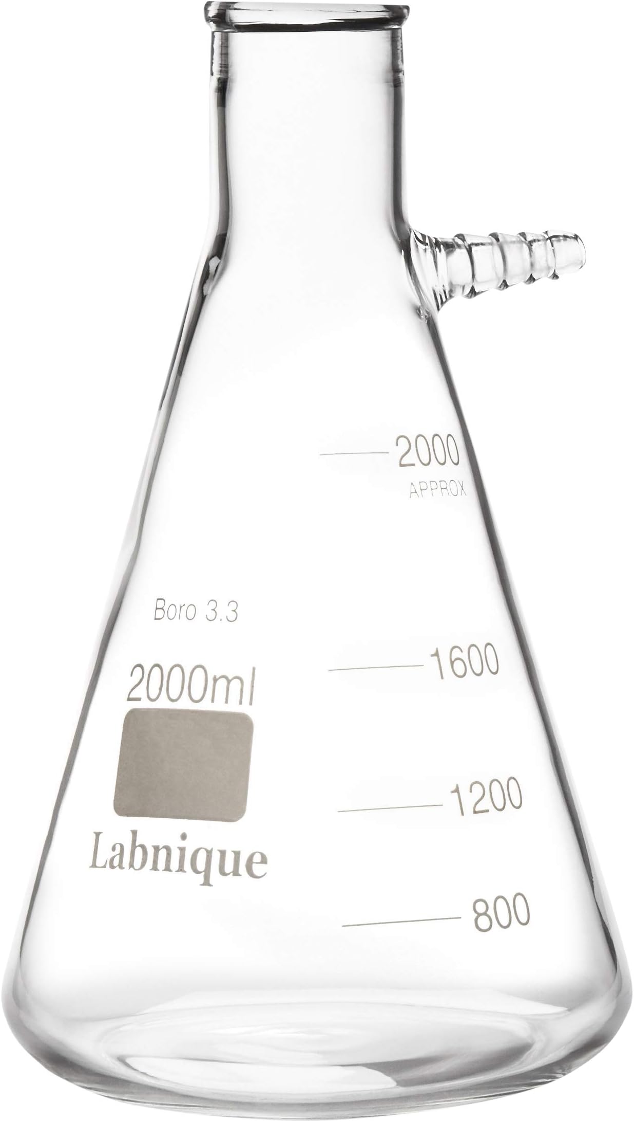 Glass Filtering Flask with Upper Tubulation, 2000ml (Single)