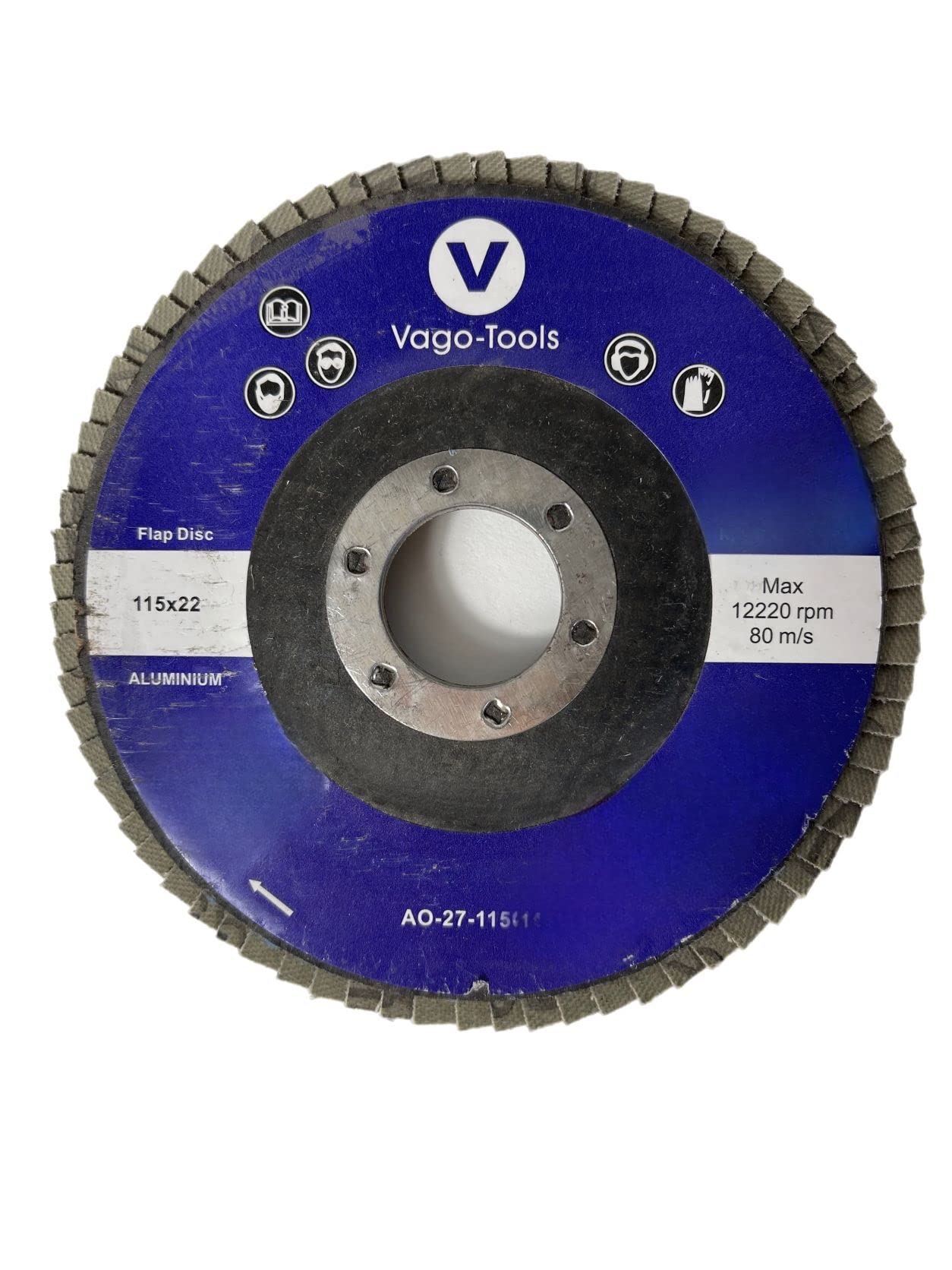 Dischi lamellari, 115 mm, piatti, P100, marrone, 50 x