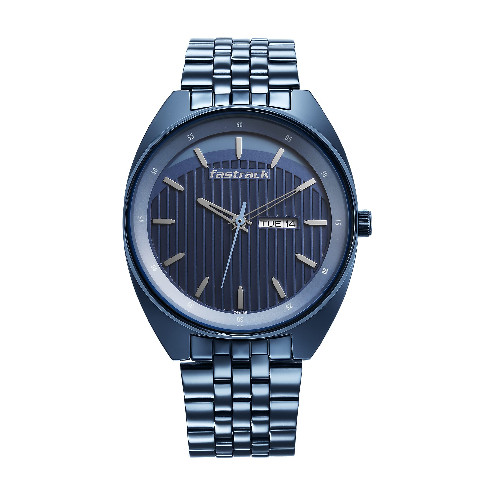 Fastrack Snob X Blue Dial & Band Metal Strap Analog Watch for Men-NS3292QM01 (B0BZSDTQTQ) Amazon Price History, Amazon Price Tracker