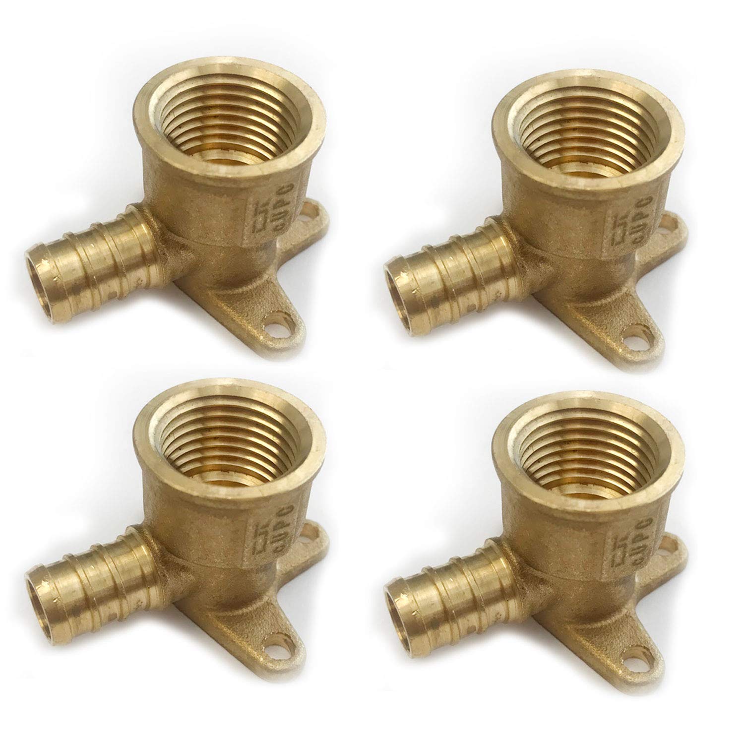 Efeld Lot de 74 raccords Pex 1/2" 50 pinces PEX SS 1/2" NPT Drop-Ear Coude (4 pièces) 1/2" T (5 pièces), coudes 1/2" (10 pièces), raccords 1/2" (5 pièces), sans plomb
