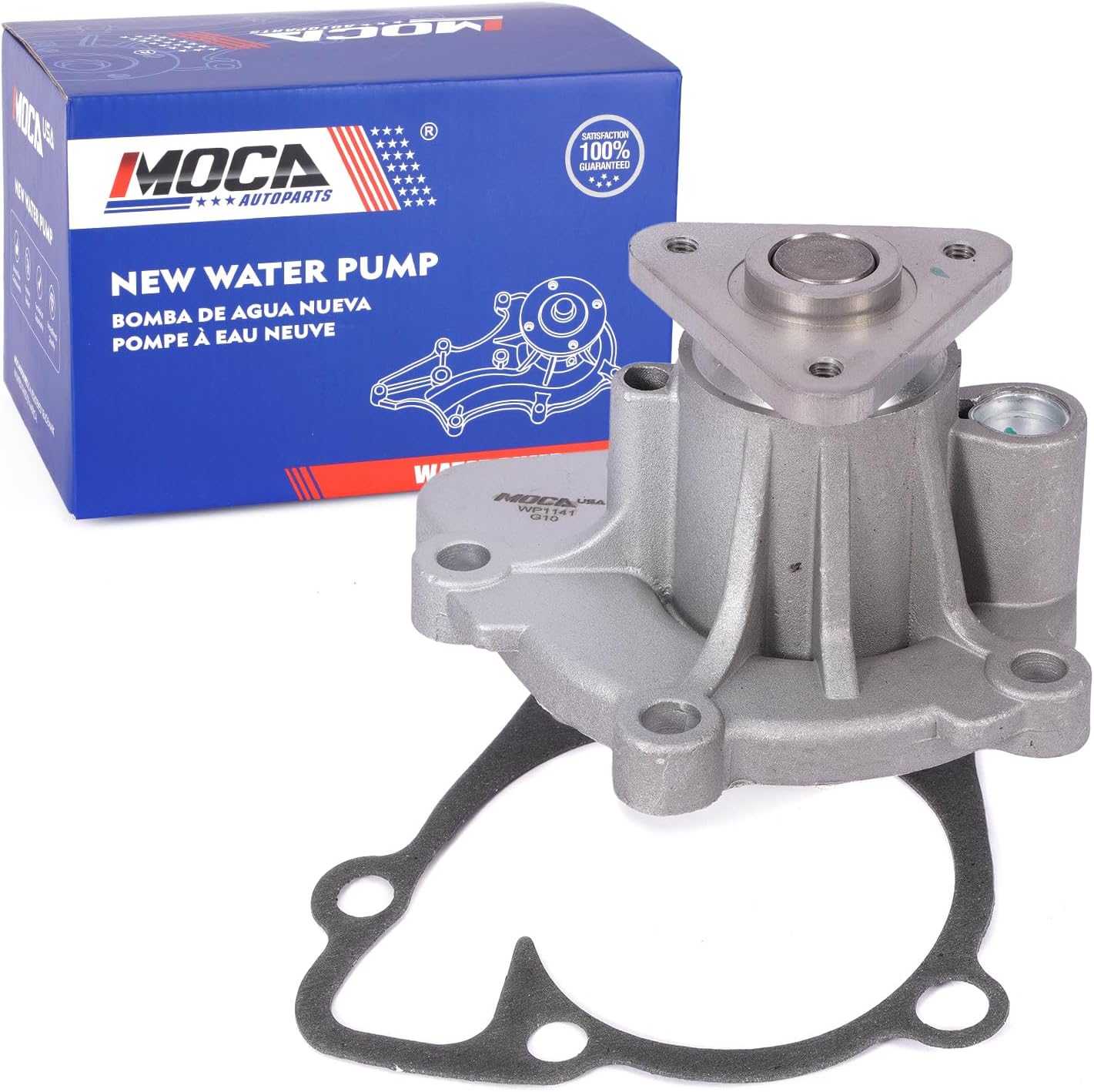 MOCA Water Pump Fits 11-17 for Chrysler 200 L4 2.4L & 13-16 for Dodge Dart L4 2.0L & 16-18 for Fiat 500X L4 & 07-20 for Jeep Compass L4 & 09-20 for Dodge Journey L4 2.4L