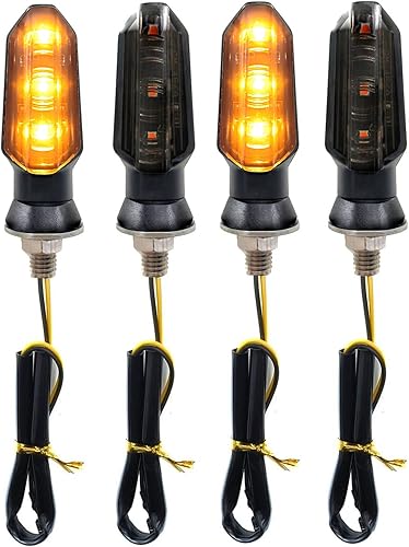 4 luces LED universales de 12 V para motocicleta, intermitentes, intermitentes traseros/delanteros, compatibles con motocicleta Harley Cruiser,