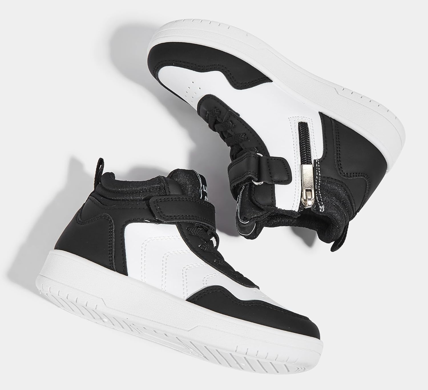 LUCKY STEP Kids High Top Sneakers Fashion Basketball Tennis Shoes Skyhigh Running Sports Ankle Boots Hook and Loop Casual Walking Shoe for Boys Girls - Image 8