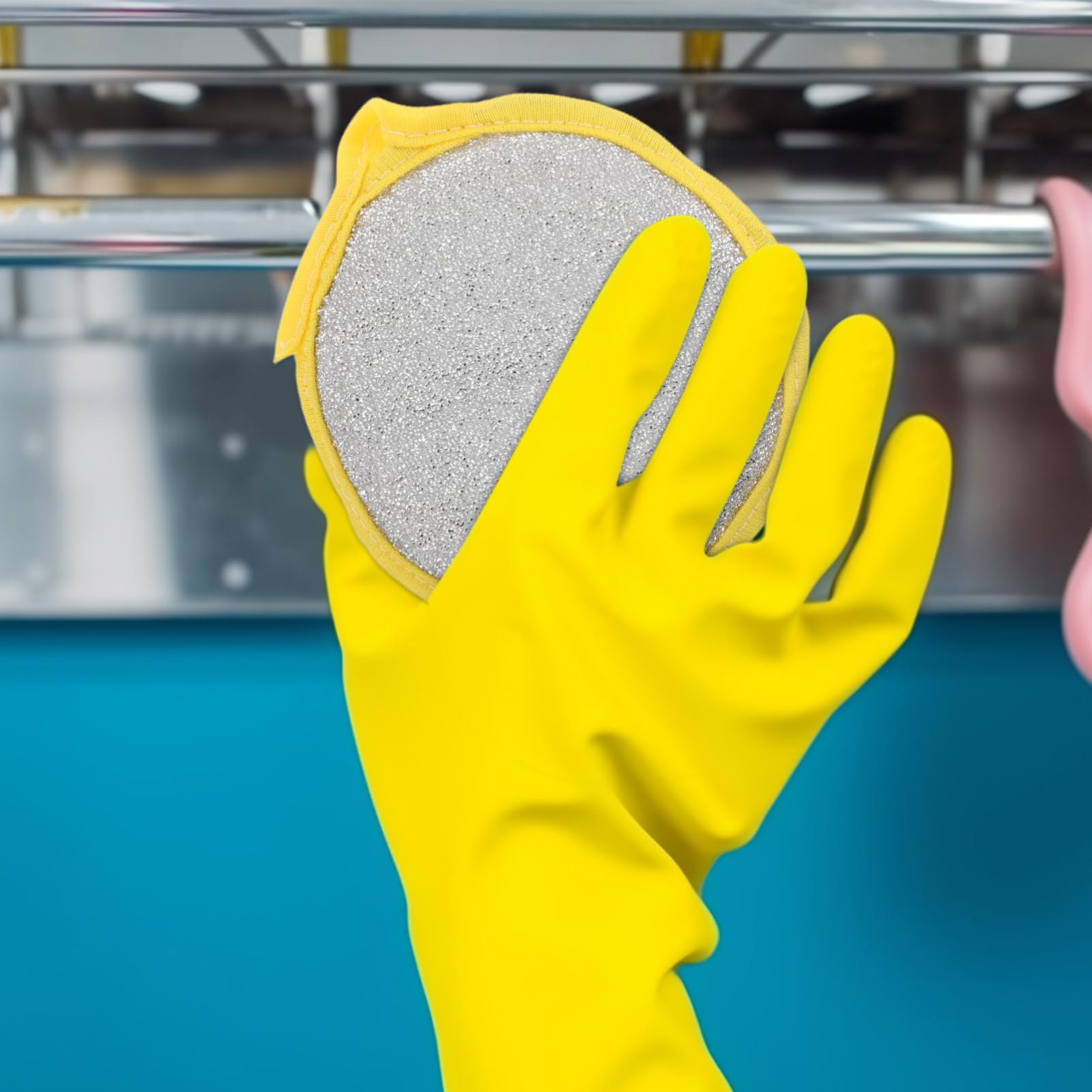 Esponja para Fregar Platos de Doble Cara, Artículos Hogar, Antirayaduras, Orificio para Colgar, 30 Unidades, para Cocina y Limpieza