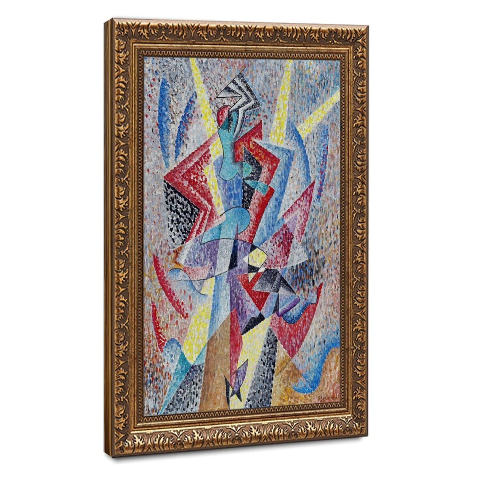 Impression sur toile Harlequin de Gino Severini 40x61 cm pour décoration murale - 8