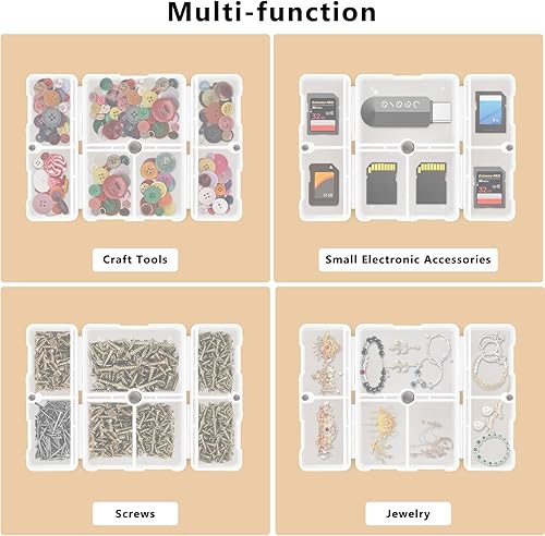 Vista 151 de FYY - 2 pastilleros diarios con 7 compartimentos para pastillas, para viaje, diseño plegable, para guardar vitaminas, aceite de hígado de bacalao