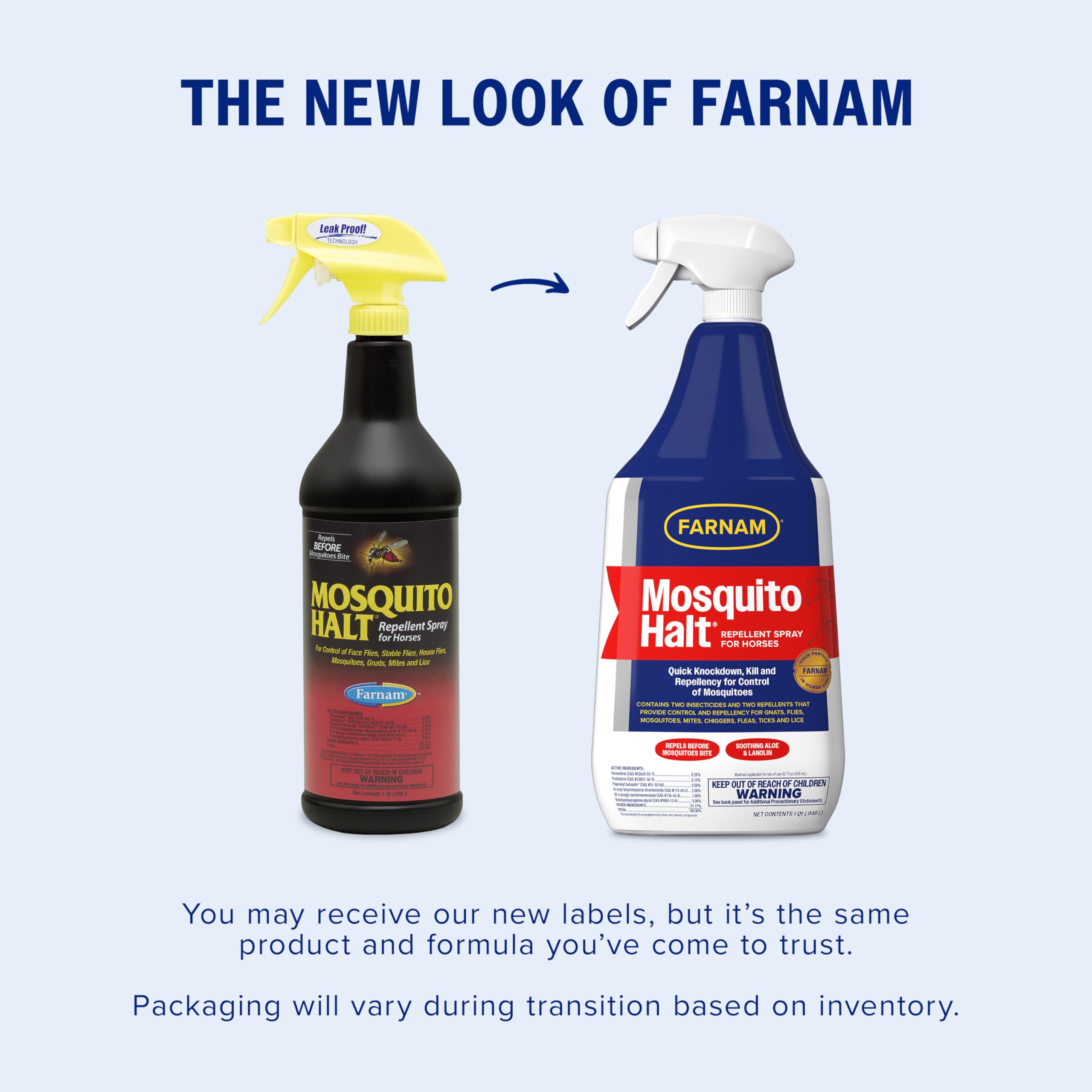 Farnam Mosquito Halt Repellent Spray for Horses, Quick Knockdown Against Mosquitoes, Flies and More, 32 fl oz - image 2