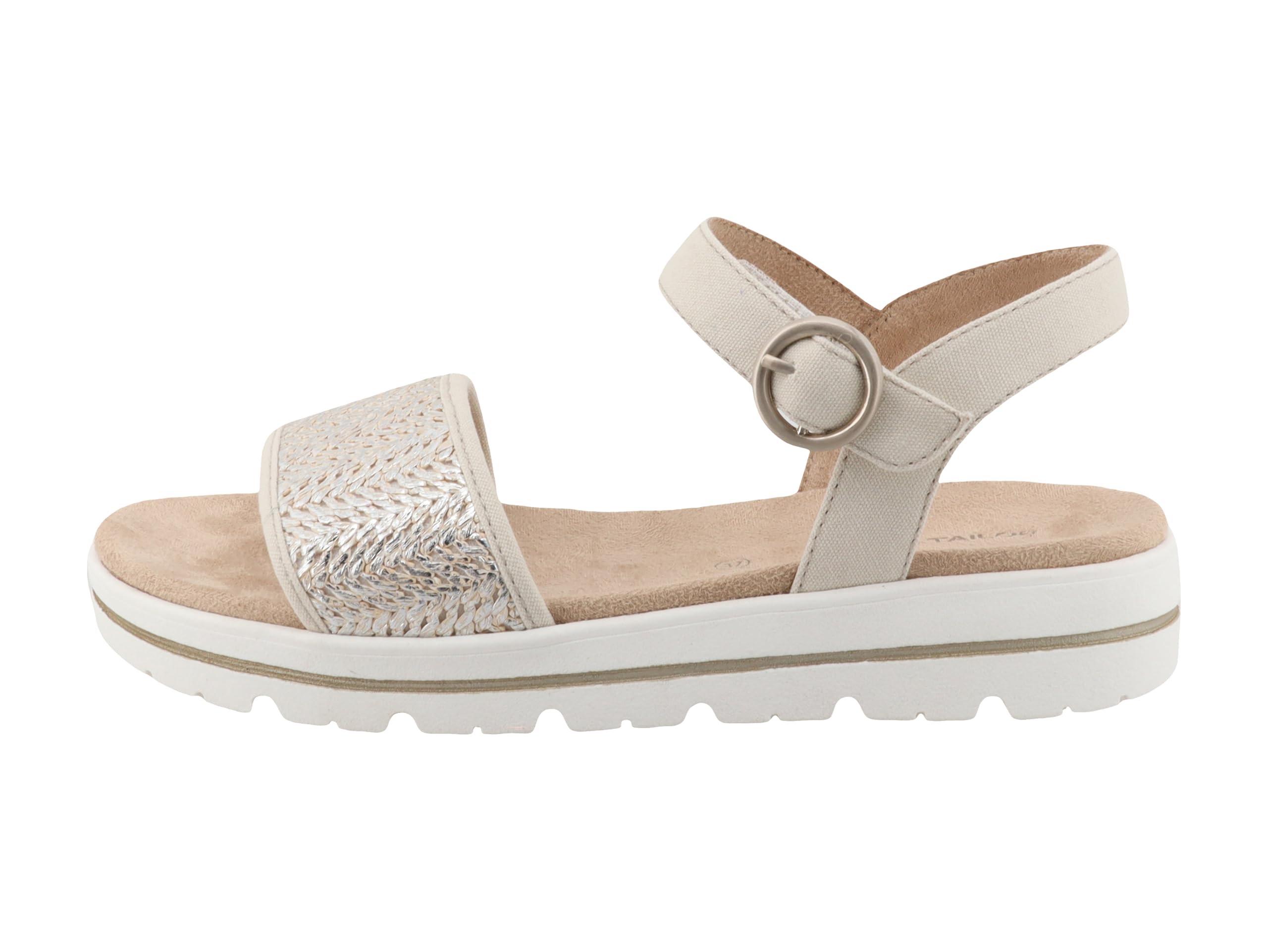 TOM TAILOR Women 9590170008 Sandal, Gold, 8 UK
