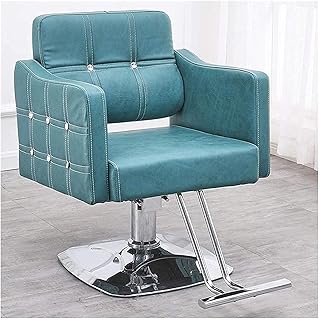 Salon Chair Hydraulic Chair for Business or Home, Salon Beauty Chair Barber Chairs for Hair Stylist, Salon Chair Barber Chair Cover Hydraulic Reclining Barber Chair (420 lbs) (Color : A) (B)