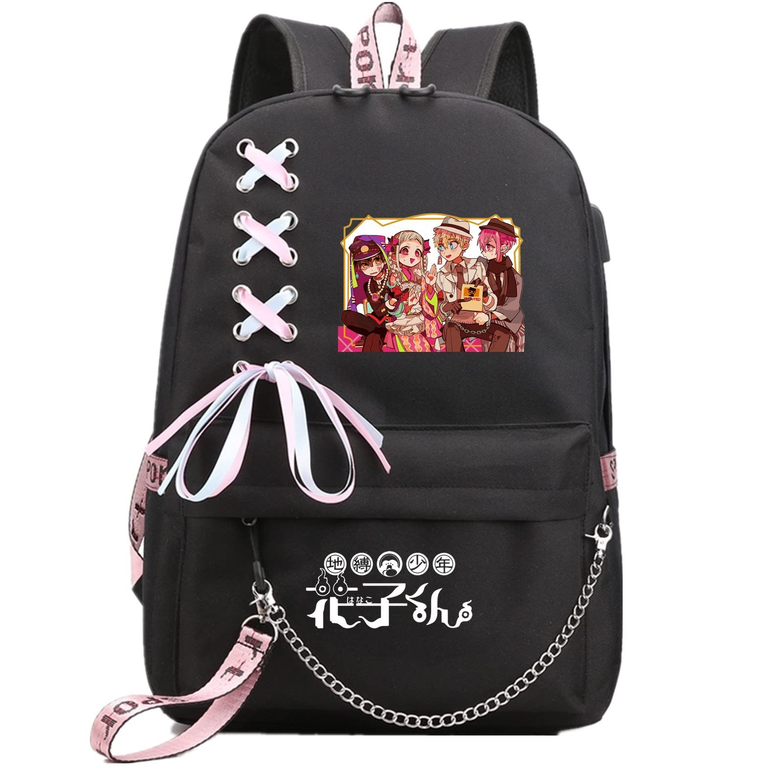 ISaikoy Anime Toilet-bound Hanako-kun Backpack Shoulder Bag Bookbag Student School Bag Daypack Satchel 21