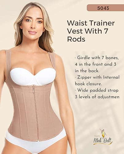 Miniatura 3 de FAJAS MELI'BELT 50445043 Chaleco 7 Huesos Faja Chaleco Colombiano Alta Compresión