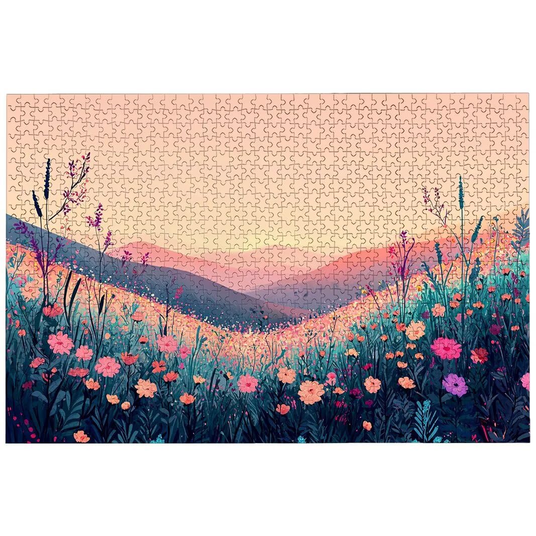 Puzzle 5000 Teile, Landschaft Puzzle 5000 Teile Erwachsene, Wiese Holzpuzzle Erwachsene für Heimunterhaltung, EIN Herausforderndes Rätsel, Puzzlespiele für Die Ganze Familie, Deko Wohnzimmer, -7457