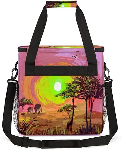 Miniatura 5 de Bolsa de transporte para cafetera de elefante de África para Keurig K-Mini o K-Mini Plus K-Mini Plus K-Cup Pods Almacenamiento portátil Cafetera