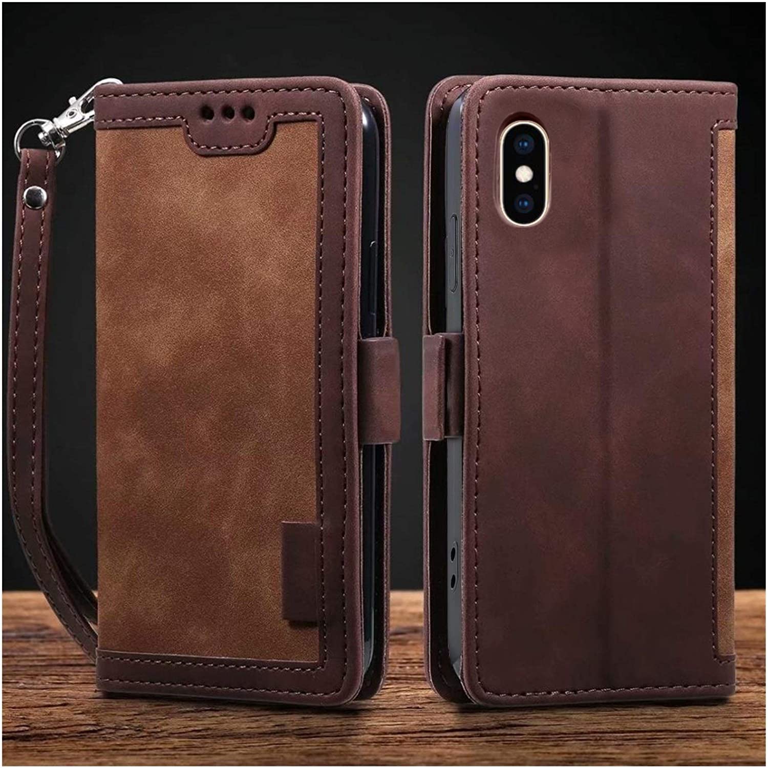 Excelsior Premium PU Leather Wallet flip Cover case with | Card and Cash Slot | 360 Full Body Protection | Inner TPU case Compatible with Apple iPhone Xs Max (Coffee) (B0BFM5Q4QH) Amazon Price History, Amazon Price Tracker