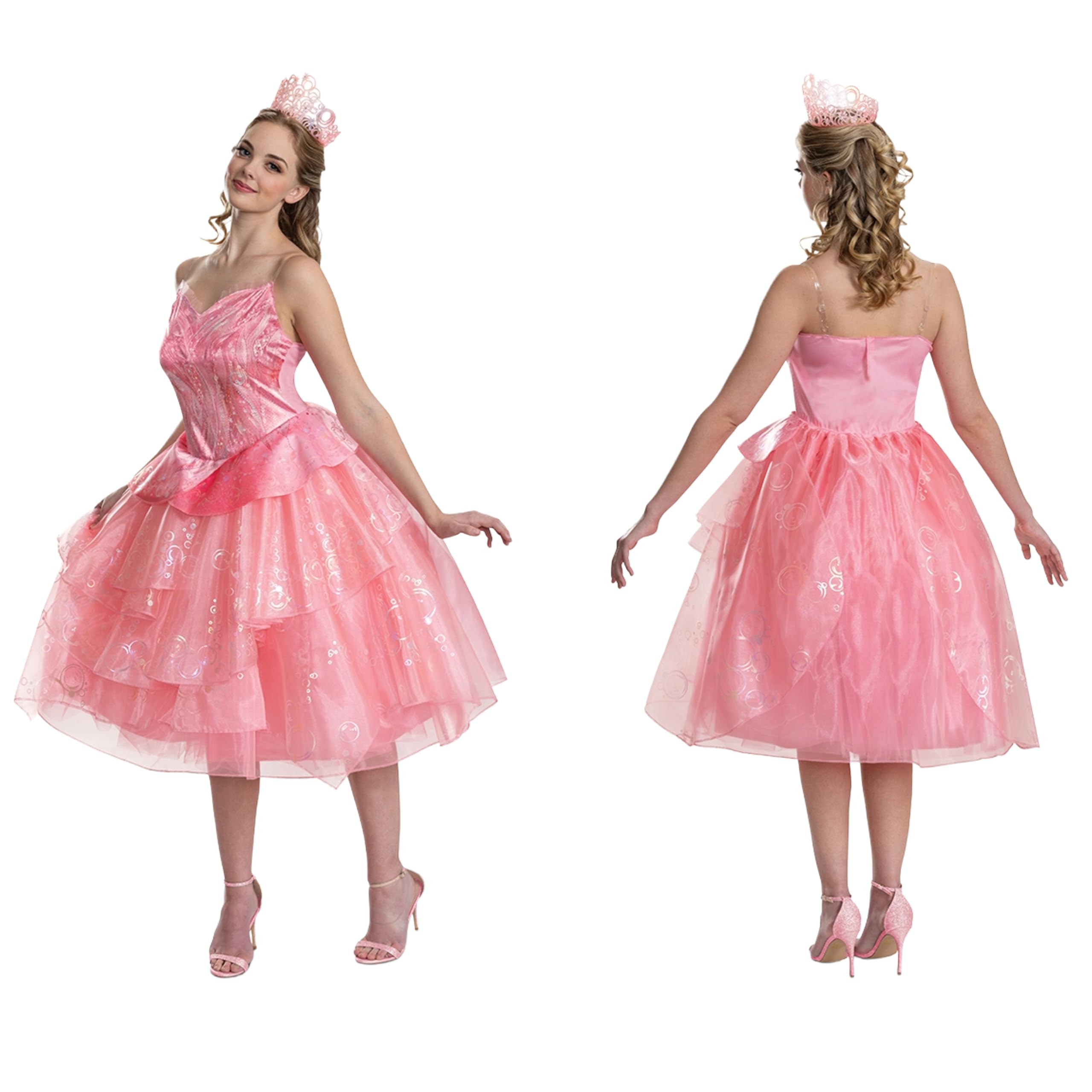 glinda wicked popular dress Stunning Galinda Ozdust Ball Reveal themed parties Adult Glinda Robe Costume -