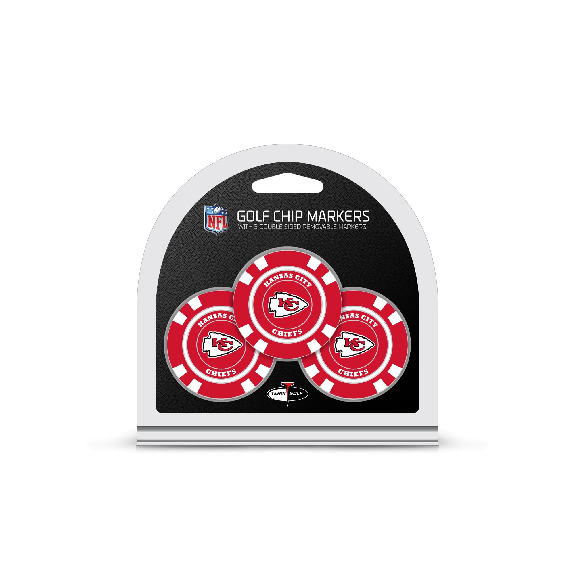 Team Golf NFL Poker Chip Size with Pop Out Smaller Double-Sided Enamel Markers