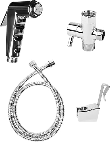 Miniatura 6 de Niagara Pulverizador de bidé de mano de lujo, presión de agua ajustable para inodoros nuevos y existentes, montado en la pared o inodoro, pañales de